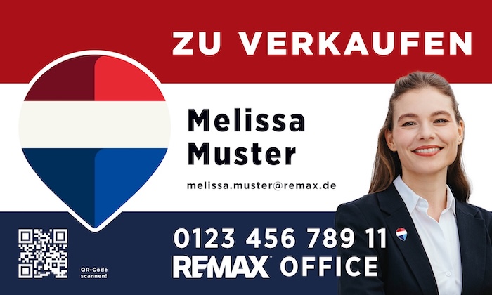 Maklerschilder im neuen RE/MAX Design